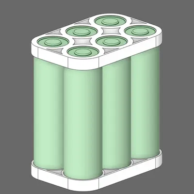 Giá đỡ pin 18650 2x3