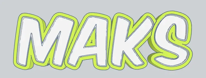 MAKS LED- Namenslampe (Name lamp) - Image 1