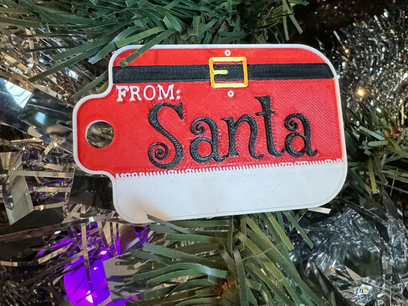 Thẻ Quà Tặng Từ Ông Già Noel Cho Quà và Vật Phẩm - Image 1