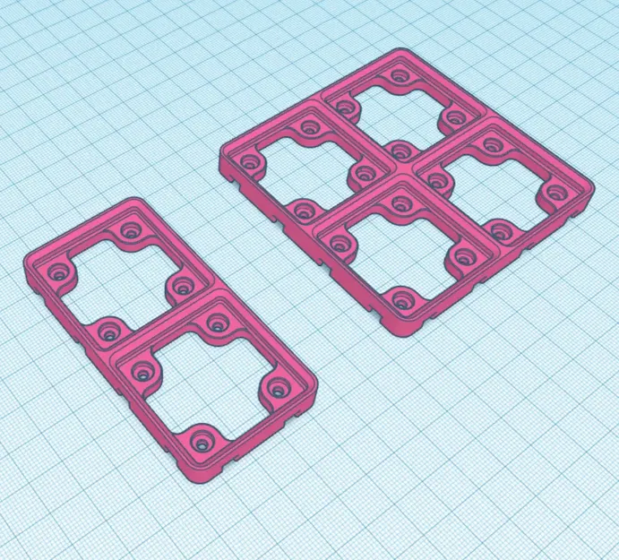 Tấm đế Gridfinity Âm/Cái Đuôi Én Ngắn V2 - Image 1