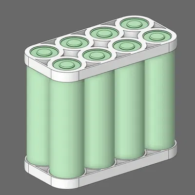 Kệ giữ pin 18650 2x4 đơn giản