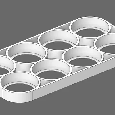 Kệ giữ pin 18650 2x4 đơn giản