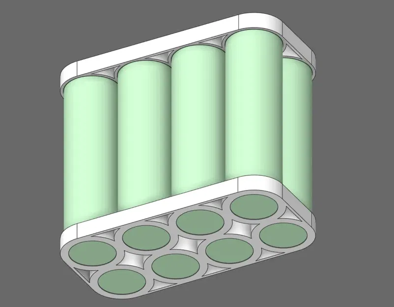 Kệ giữ pin 18650 2x4 đơn giản - Image 4