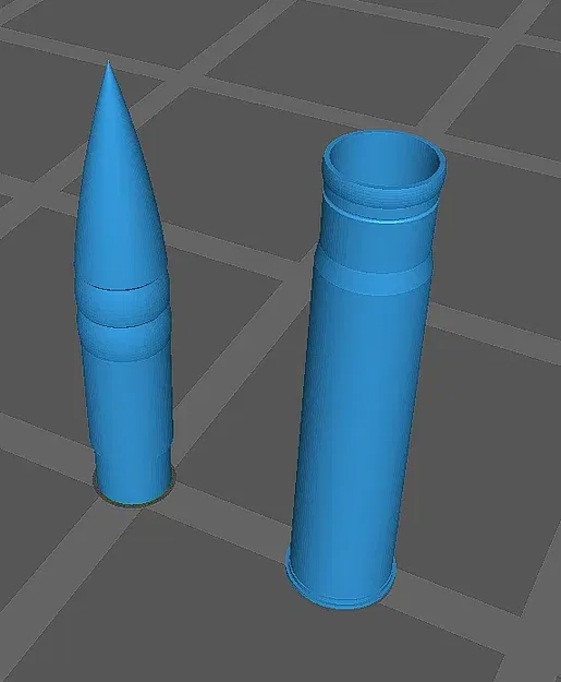 1/35 75mm M3 APC round with casing - Image 1