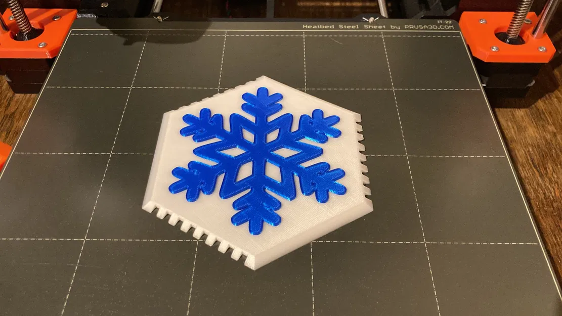 Dụng cụ cào băng hình lục giác kèm bông tuyết v2 - Image 2