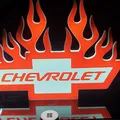 Hộp Đèn "Chevy Flames" - Thumbnail 2