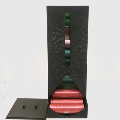 Hộp Đựng Pin 18650 Dạng Tháp Tower Box 32 Viên - Không Cần Support