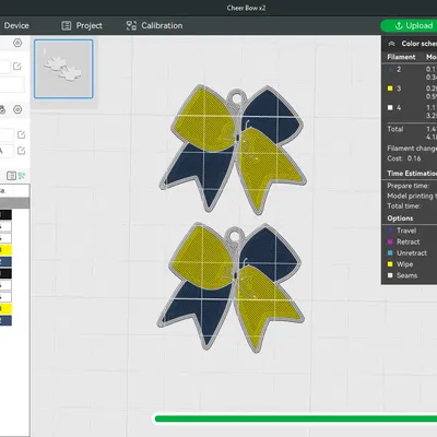 Nơ Cổ Vũ Dùng Làm Bông Tai / Móc Khóa / Mặt Dây Chuyền