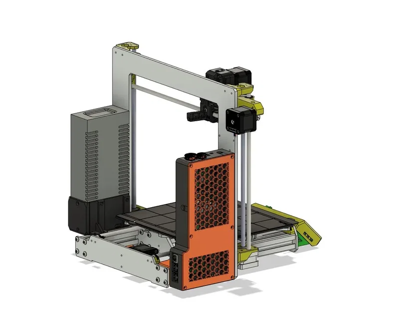 Remix: Prusa MK3s+ Einsy and Pi enclosure (larger case and internal zip tie mounts) - Image 2