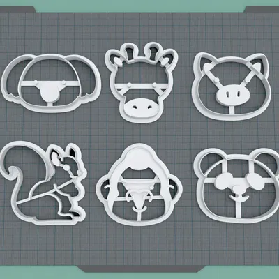Cookie Cutter - Ausstecher - 6x Animals