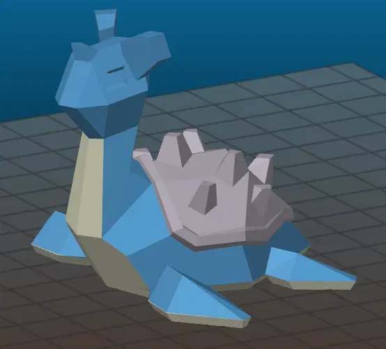 Lapras Low Poly - Đa Sắc - Image 3