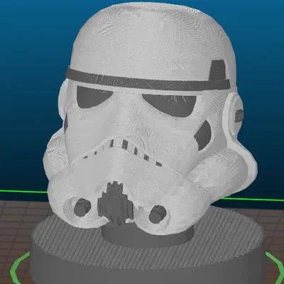 Tượng Đầu Stormtrooper Star Wars - In 2 Màu