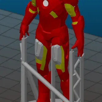 Tượng Iron Man (Có hỗ trợ "dễ tháo") - bản phối lại đa vật liệu