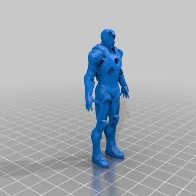 Tượng Iron Man (Có hỗ trợ "dễ tháo") - bản phối lại đa vật liệu