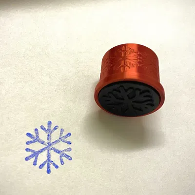 Snowflake TPU Rubber Stamp