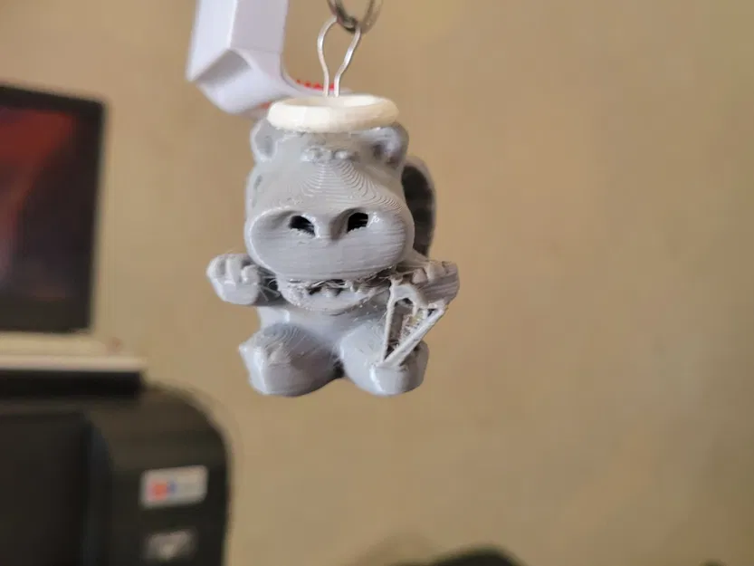 Móc Khóa Trang Trí Thiên Thần & Ác Quỷ Hình Hà Mã - Image 2