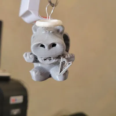 Móc Khóa Trang Trí Thiên Thần & Ác Quỷ Hình Hà Mã