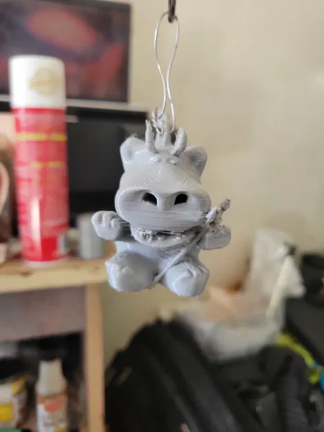 Móc Khóa Trang Trí Thiên Thần & Ác Quỷ Hình Hà Mã - Image 3