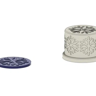 Snowflake TPU Rubber Stamp