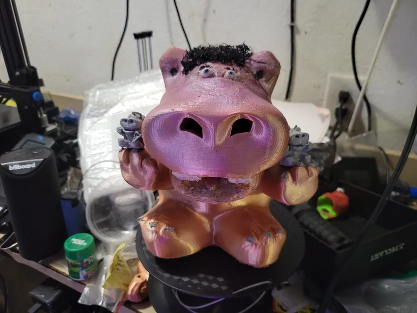 Móc Khóa Trang Trí Thiên Thần & Ác Quỷ Hình Hà Mã - Image 4