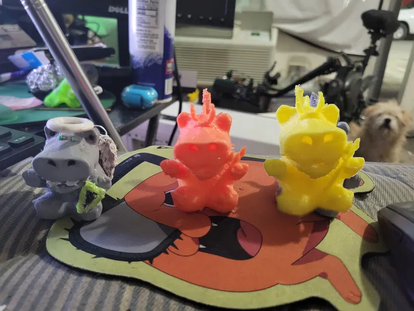 Móc Khóa Trang Trí Thiên Thần & Ác Quỷ Hình Hà Mã - Image 6