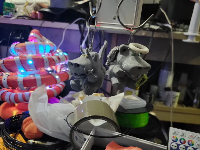 Móc Khóa Trang Trí Thiên Thần & Ác Quỷ Hình Hà Mã - Image 7