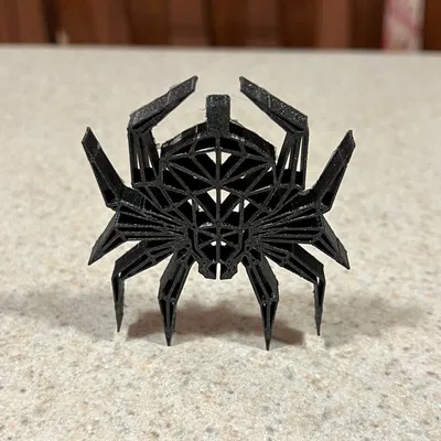 Mặt Dây Chuyền Nhện Phong Cách Low Poly