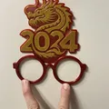 Year of the Dragon Glasses - 2024 New Year - Thumbnail 3