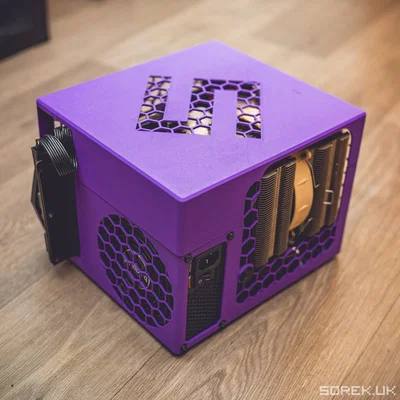 Case ITX siêu nhỏ (MiniATX) - Card đồ họa full-length + Noctua NH-D14 (D15), không cần ốc vít/insert, dùng nguồn SFX-L