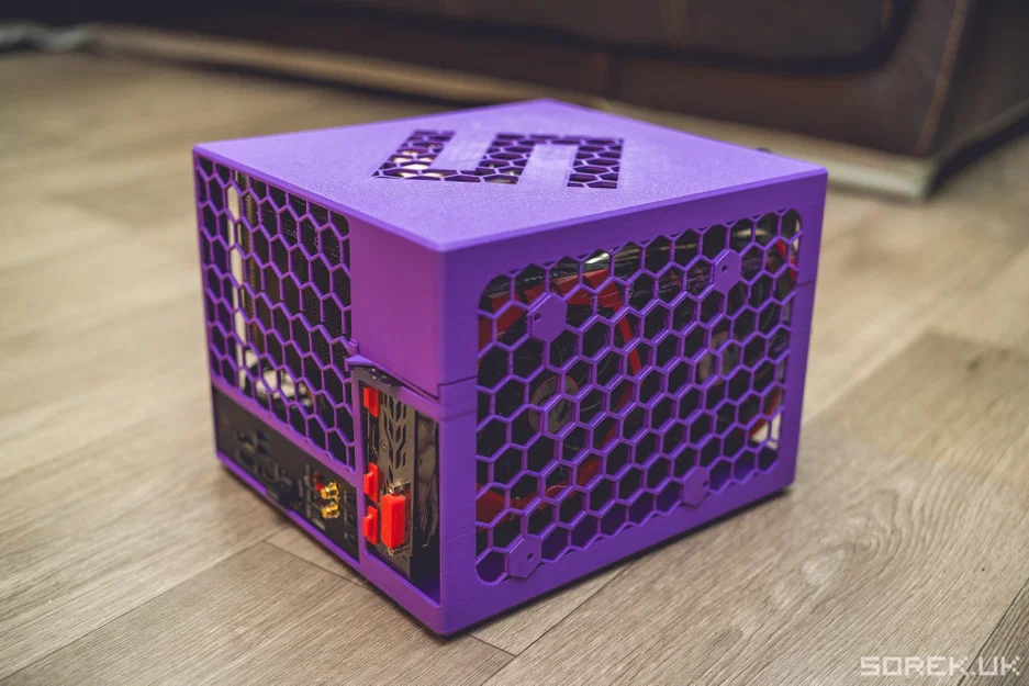 Case ITX siêu nhỏ (MiniATX) - Card đồ họa full-length + Noctua NH-D14 (D15), không cần ốc vít/insert, dùng nguồn SFX-L - Image 5