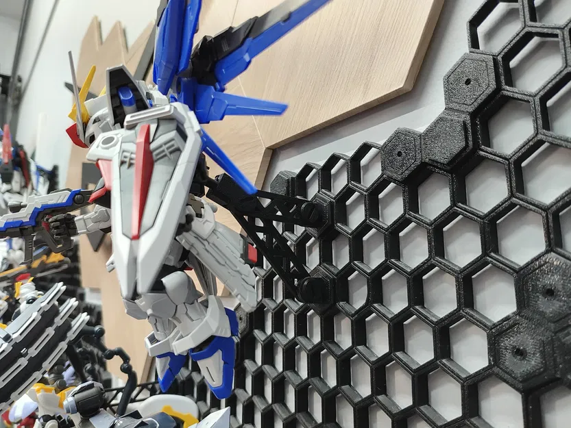 Giá đỡ trưng bày Gunpla cho Tường Lưu trữ Tổ ong - Image 2
