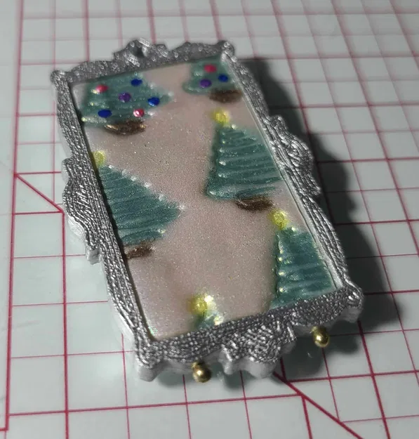 Mặt dây chuyền khung ảnh kèm dụng cụ cắt đất sét polymer - Image 4