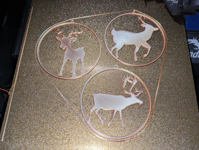 Đồ Trang Trí Cây Thông Noel - Gia Đình Tuần Lộc - Image 1