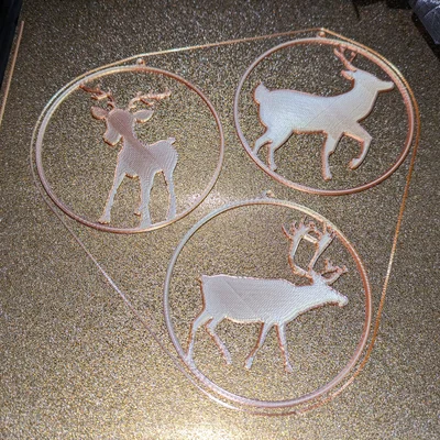 Đồ Trang Trí Cây Thông Noel - Gia Đình Tuần Lộc