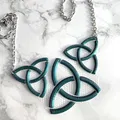Dây Chuyền Lơ Lửng Hình Nút Thắt Celtic Ba Ngôi - Thumbnail 3