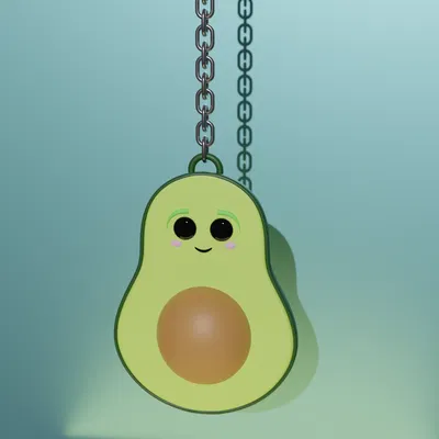 Móc Khóa Quả Bơ Dễ Thương