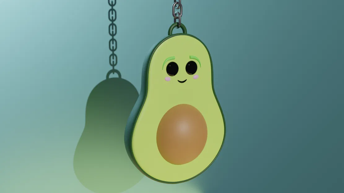 Móc Khóa Quả Bơ Dễ Thương - Image 3