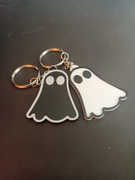 Móc Khóa Cặp Ma / Ghost Couple Keychain - Image 4
