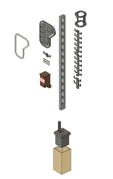 Tín hiệu đường sắt Bỉ EPOC III tỷ lệ H0 1:87 - Image 2