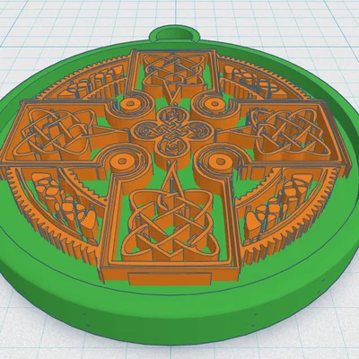 Chữ Thập Celtic Tròn 14