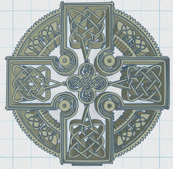 Chữ Thập Celtic Tròn 14 - Image 3