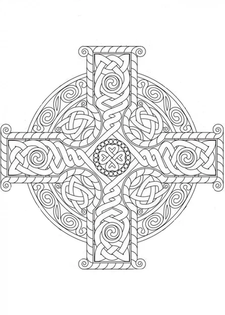 Chữ Thập Celtic Tròn 8 - Image 3