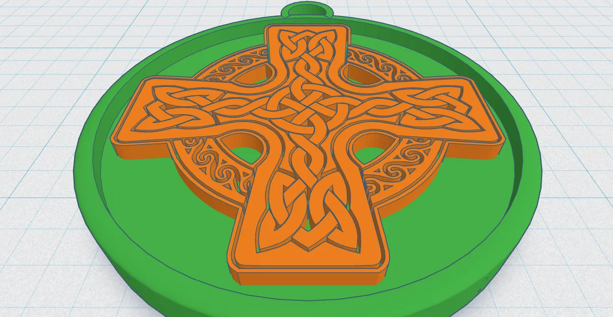 Chữ thập Celtic tròn 6 - Image 1