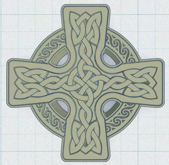Chữ thập Celtic tròn 6 - Image 3