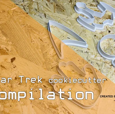 Bộ khuôn cắt bánh Star Trek