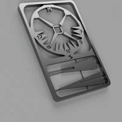 Kit Card Pocket Sundial (La Bàn Mặt Trời Mini Dạng Thẻ)