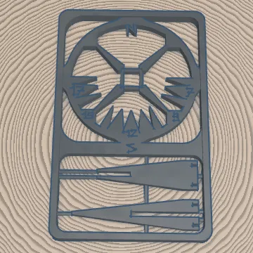 Kit Card Pocket Sundial (La Bàn Mặt Trời Mini Dạng Thẻ)