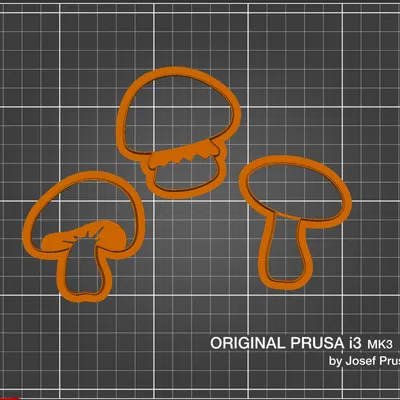 Khuôn Cắt Bánh Quy - Nấm