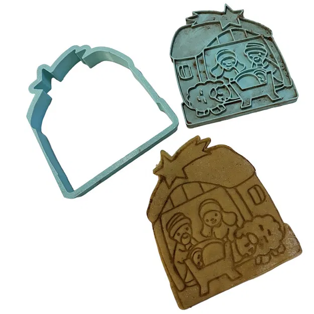 Dao cắt bánh quy hoặc bột cảnh Chúa giáng sinh - Image 1