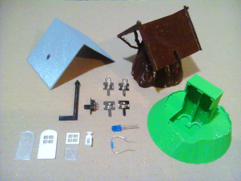 Stump Cottage with LED light / Pařezová chaloupka s LED osvětlením - Image 2